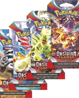 Obsidian Flames Sleeved Booster Pack Art Bundle